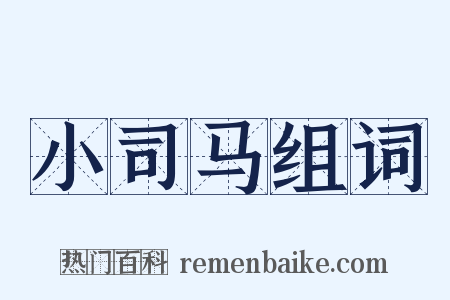 小司马组词是什么意思的图片